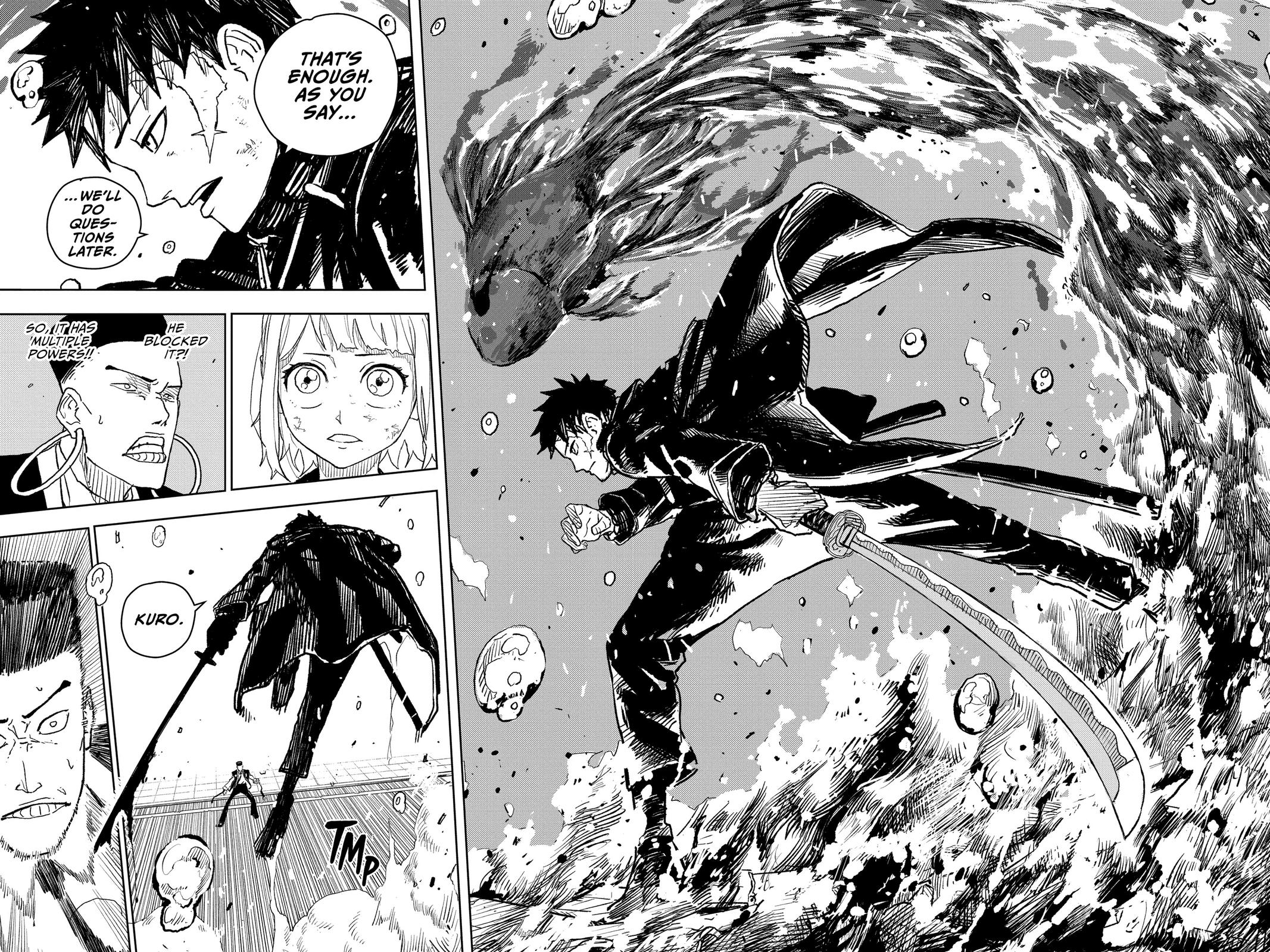 Kagurabachi Manga Chapter 4 page 12 - Sorcery and the Enchanted Blade scene