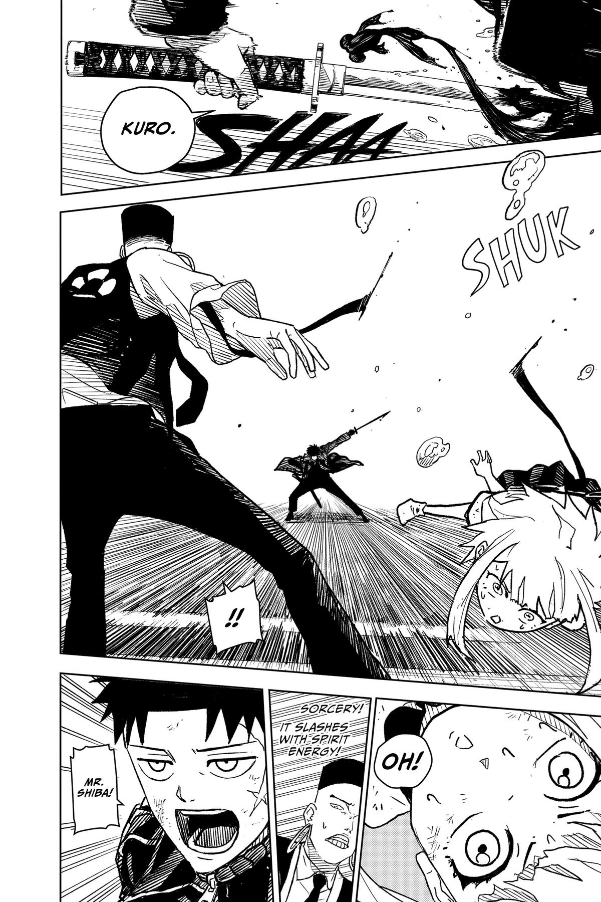 Kagurabachi Manga Chapter 4 page 2 - Sorcery and the Enchanted Blade scene