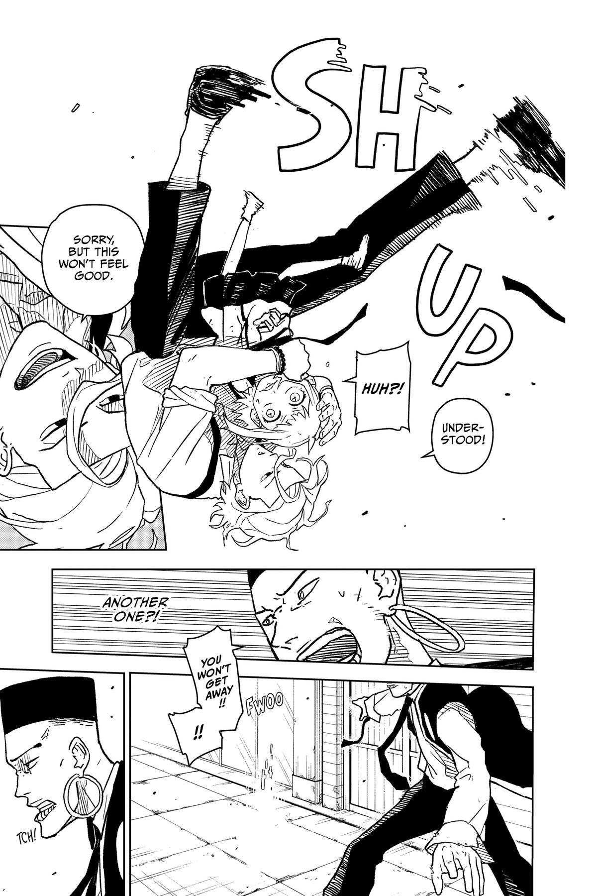 Kagurabachi Manga Chapter 4 page 3 - Sorcery and the Enchanted Blade scene