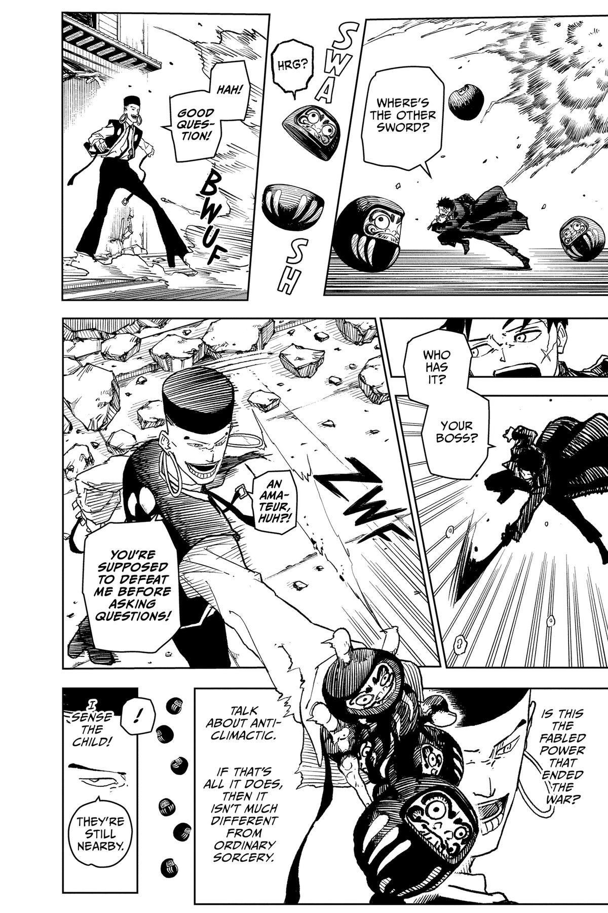 Kagurabachi Manga Chapter 4 page 8 - Sorcery and the Enchanted Blade scene