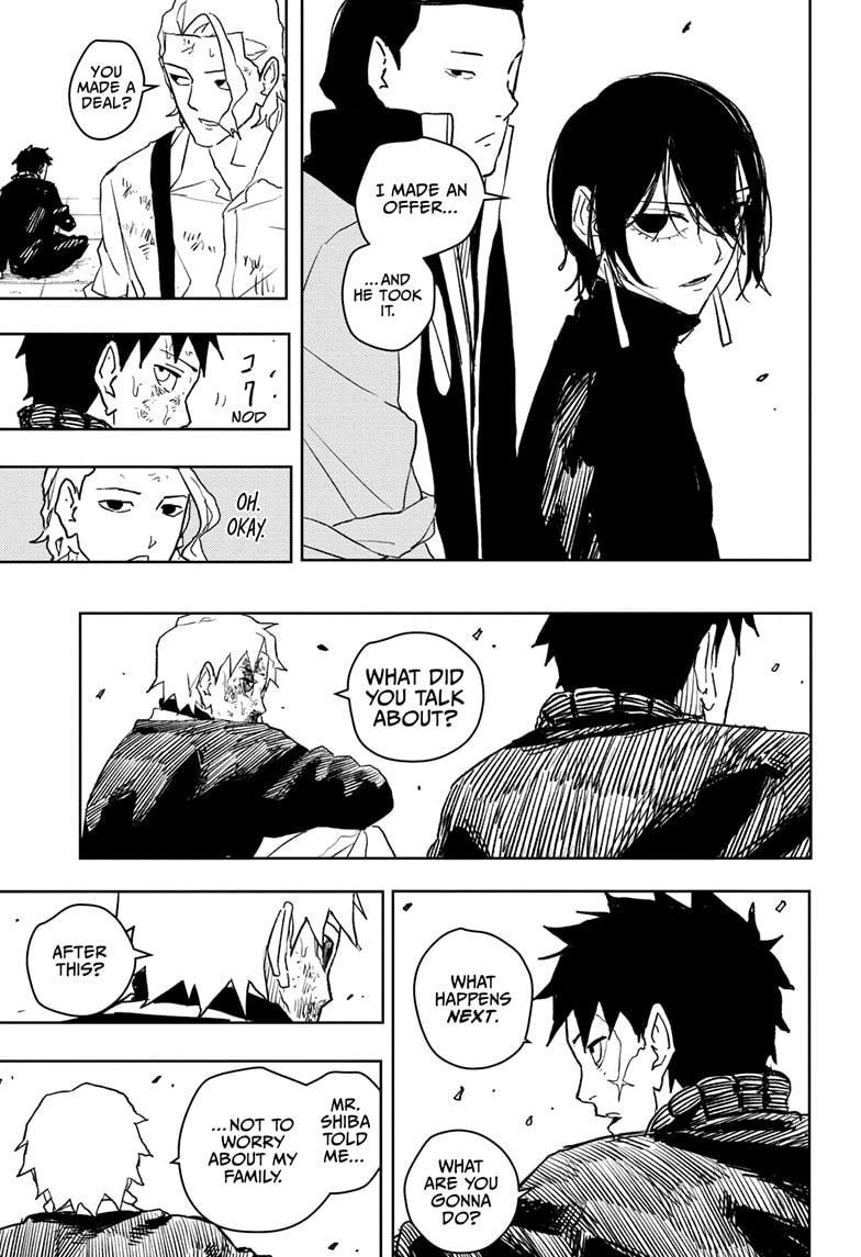 Kagurabachi Manga Chapter 44 page 11 - The Curtain Falls scene