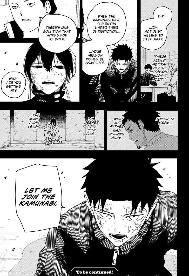 Kagurabachi Manga Chapter 44 page 20 - The Curtain Falls scene