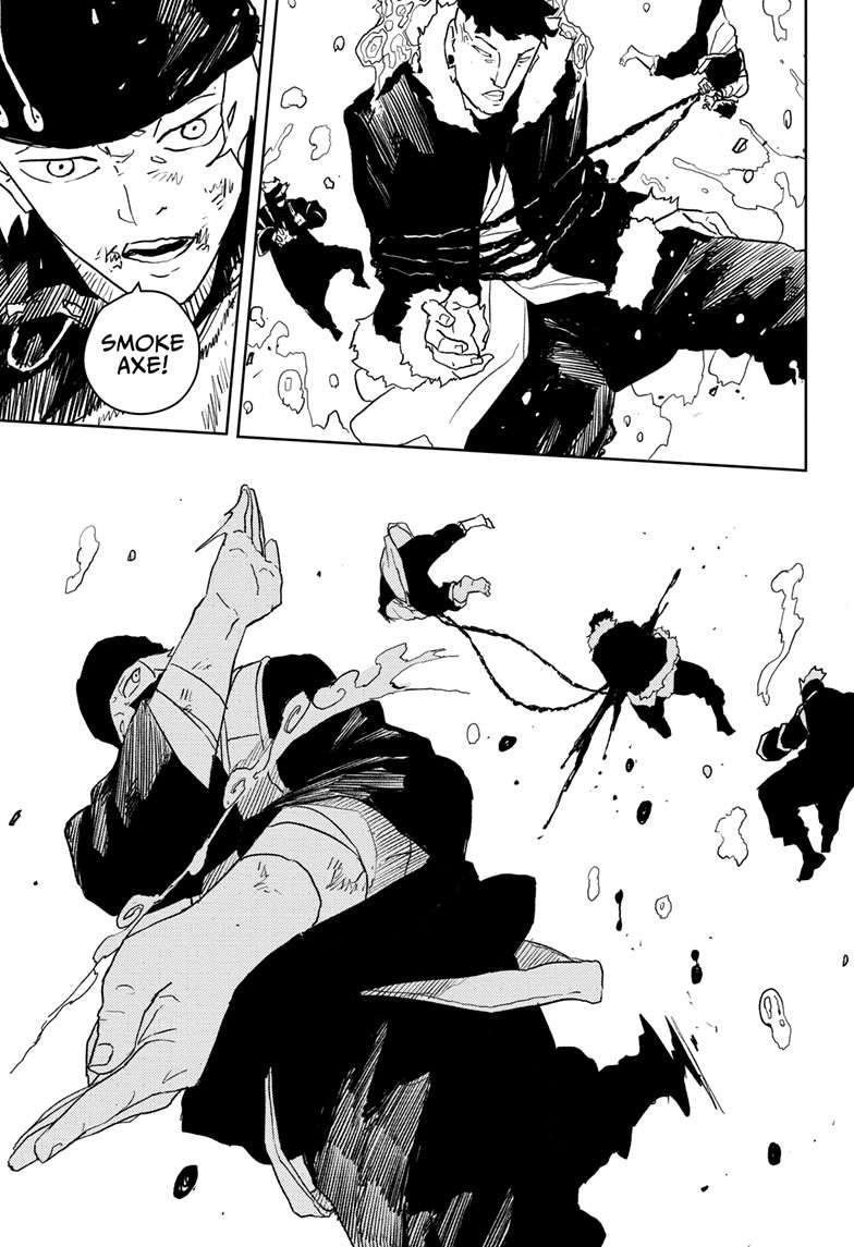 Kagurabachi Manga Chapter 48 page 12 - The Kokugoku Steam Squad scene