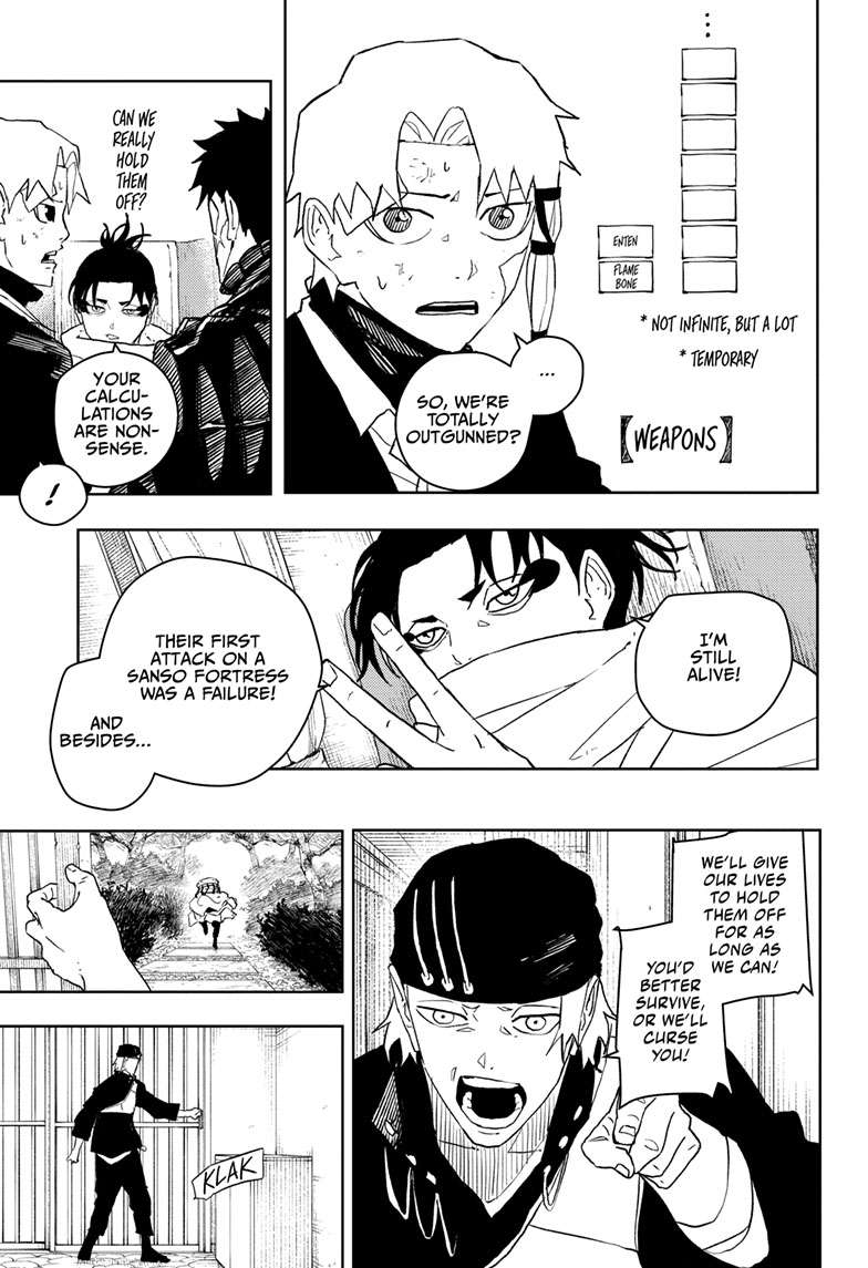 Kagurabachi Manga Chapter 48 page 8 - The Kokugoku Steam Squad scene