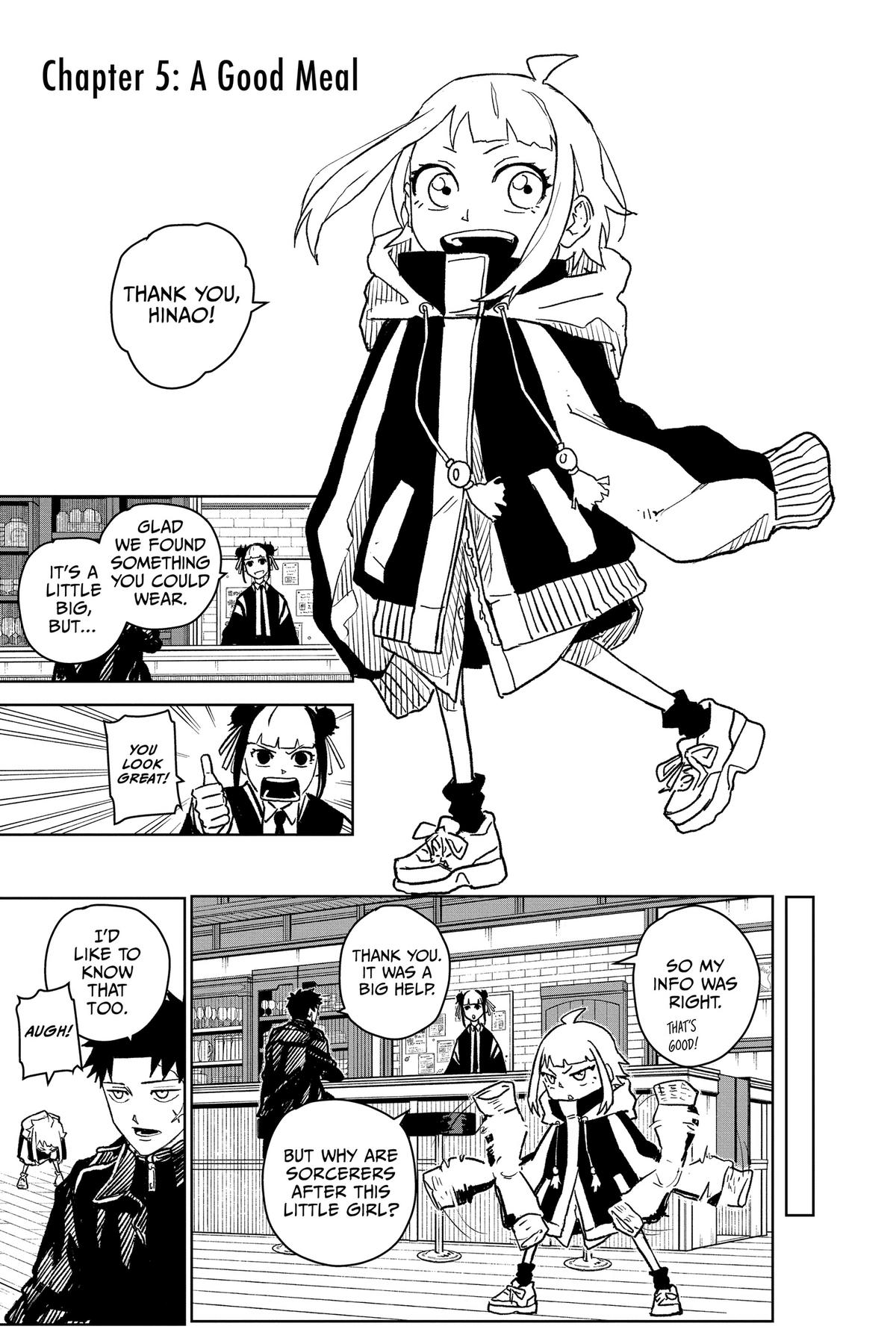 Kagurabachi Manga Chapter 5 page 1 - A Good Meal scene