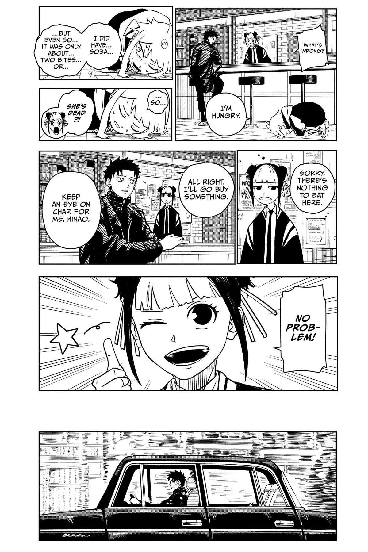 Kagurabachi Manga Chapter 5 page 2 - A Good Meal scene