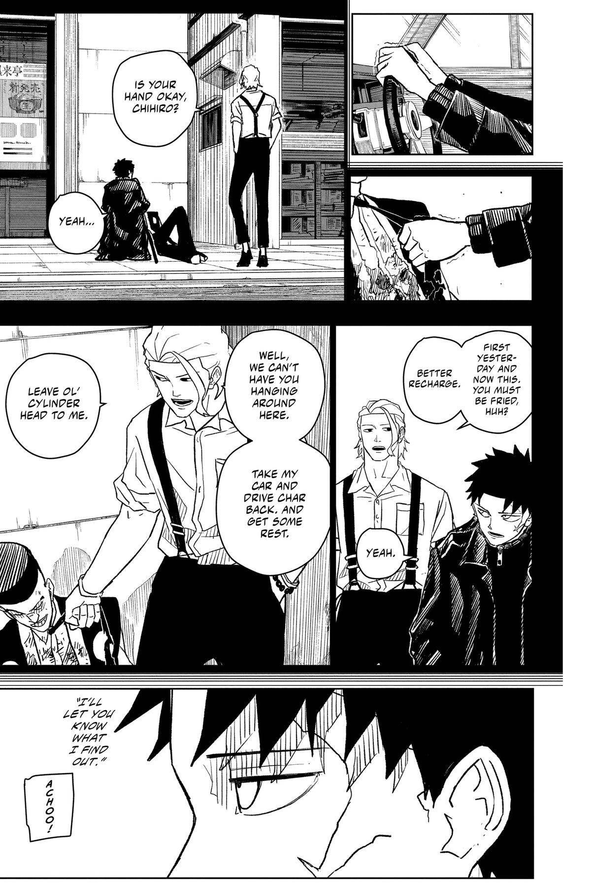 Kagurabachi Manga Chapter 5 page 3 - A Good Meal scene