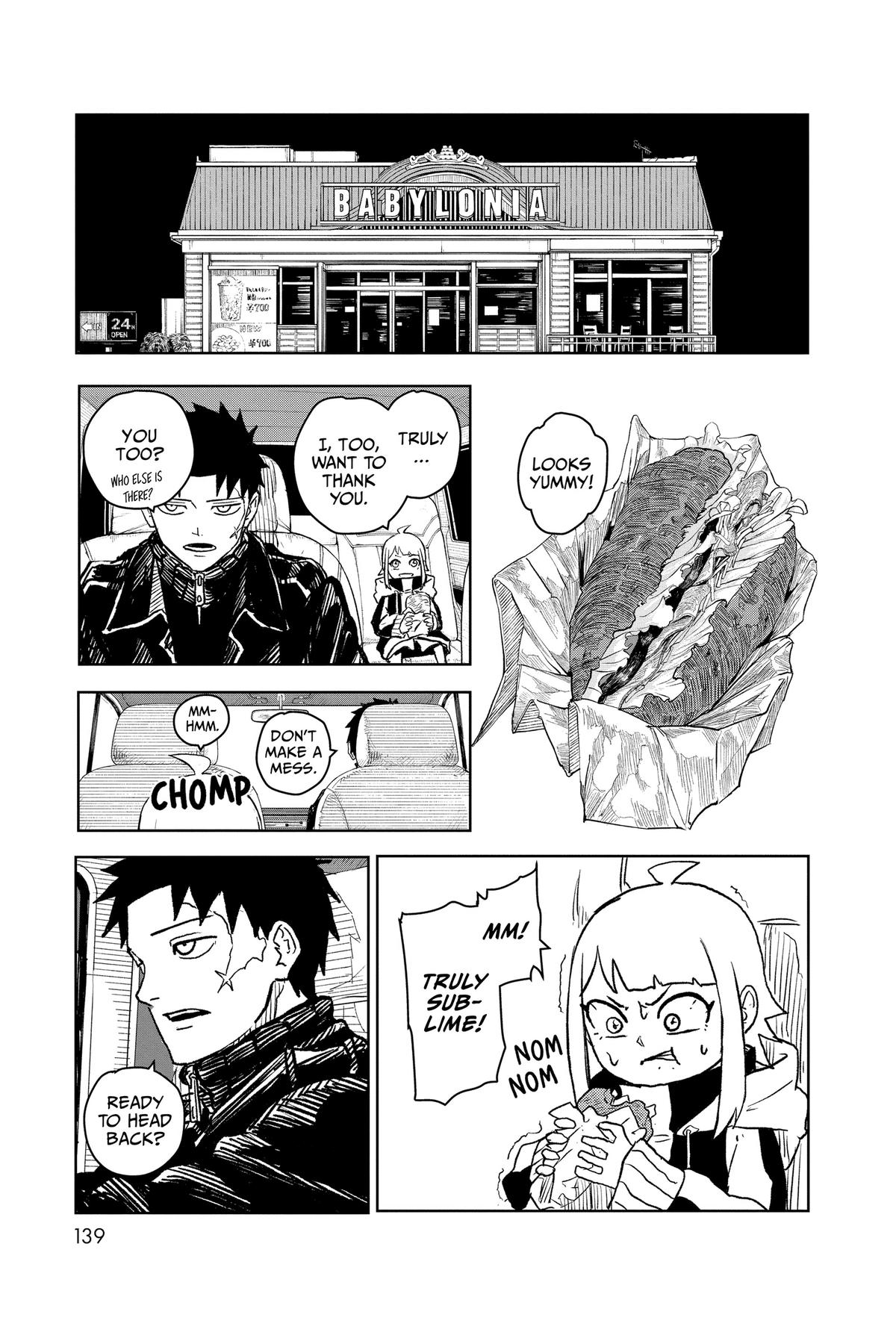 Kagurabachi Manga Chapter 5 page 9 - A Good Meal scene