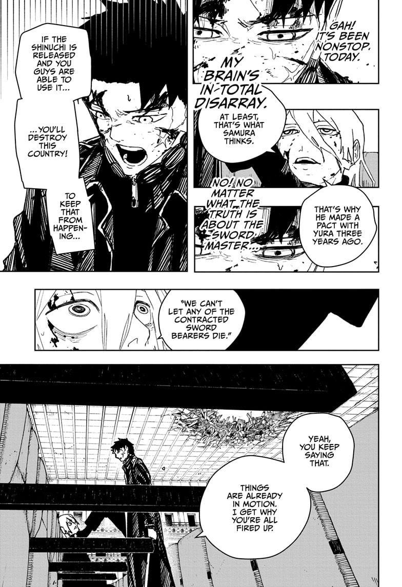 Kagurabachi Manga Chapter 57 page 13 - Collapse scene