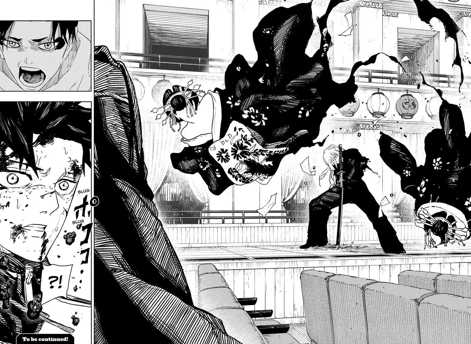 Kagurabachi Manga Chapter 57 page 18 - Collapse scene