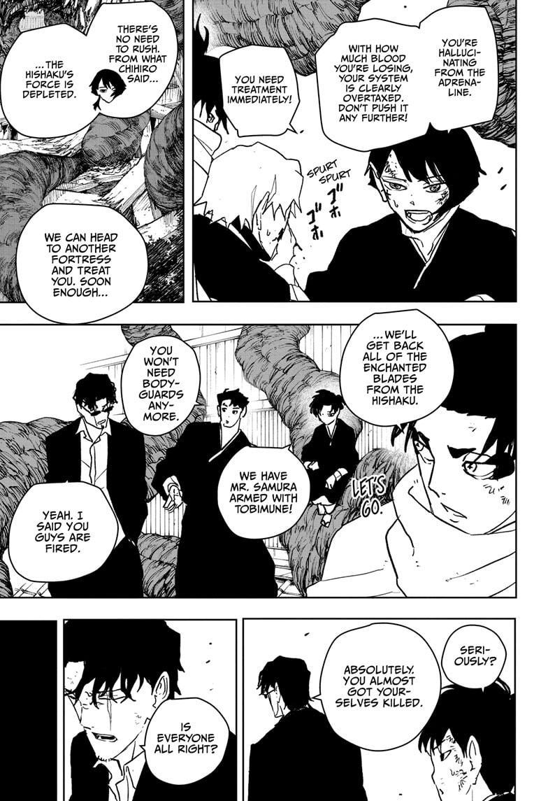 Kagurabachi Manga Chapter 57 page 5 - Collapse scene