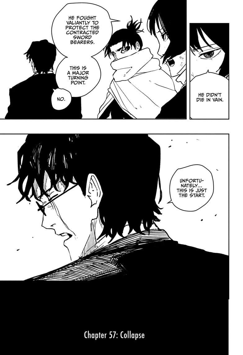 Kagurabachi Manga Chapter 57 page 7 - Collapse scene