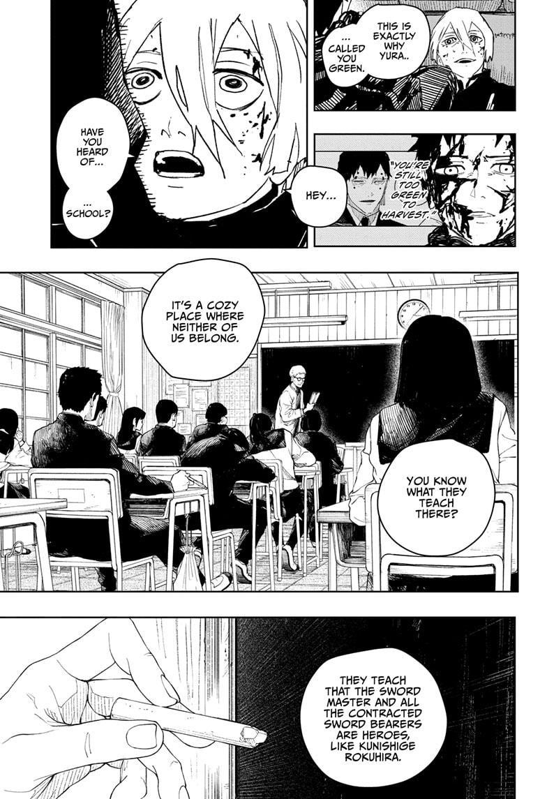 Kagurabachi Manga Chapter 57 page 9 - Collapse scene