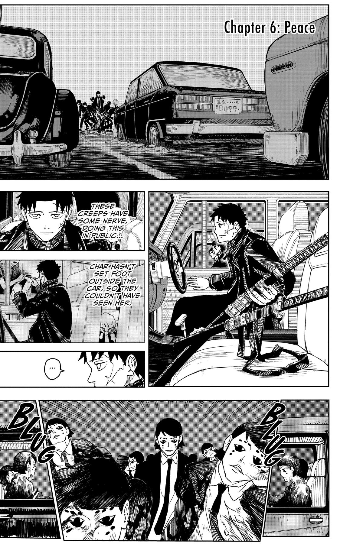 Kagurabachi Manga Chapter 6 page 1 - Peace scene