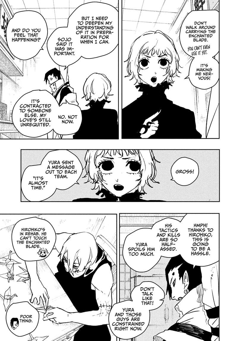 Kagurabachi Manga Chapter 61 page 17 - Night Battle scene