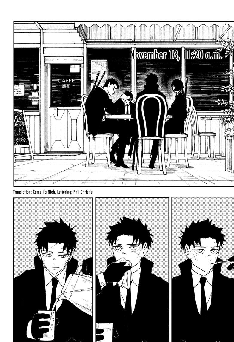 Kagurabachi Manga Chapter 61 page 2 - Night Battle scene