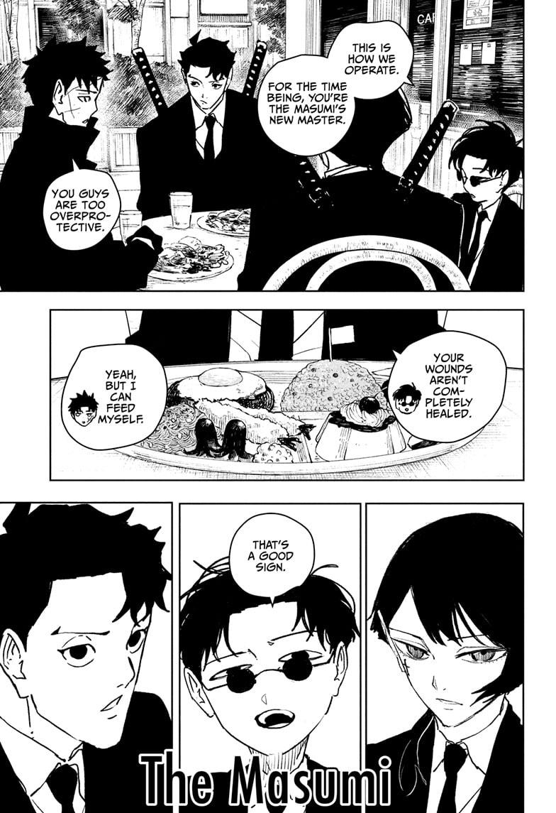 Kagurabachi Manga Chapter 61 page 3 - Night Battle scene