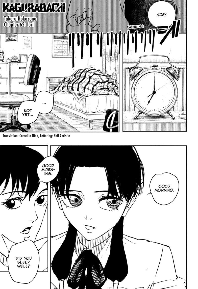 Kagurabachi Manga Chapter 62 page 1 - Iori scene