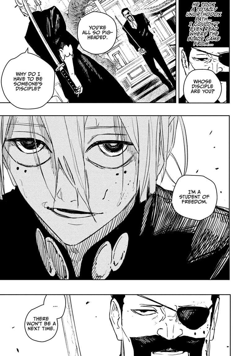 Kagurabachi Manga Chapter 67 page 7 - Kyoto Bloodshed Hotel scene