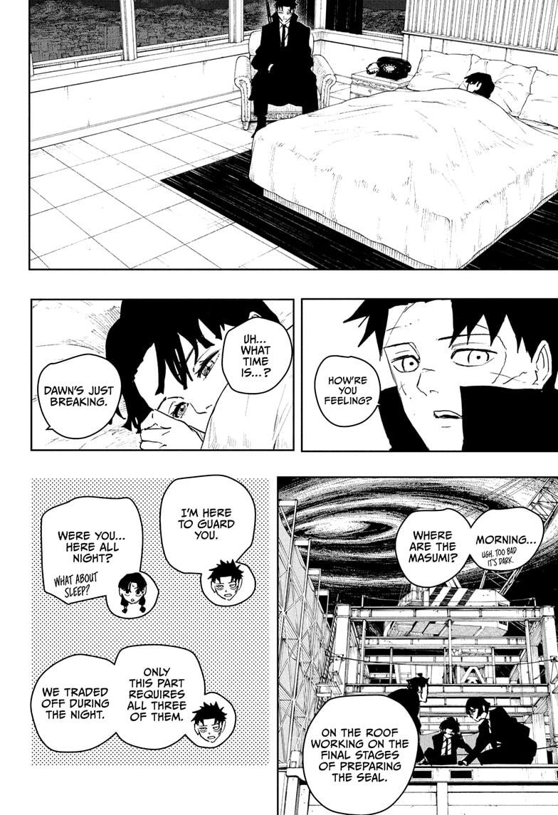 Kagurabachi Manga Chapter 67 page 8 - Kyoto Bloodshed Hotel scene