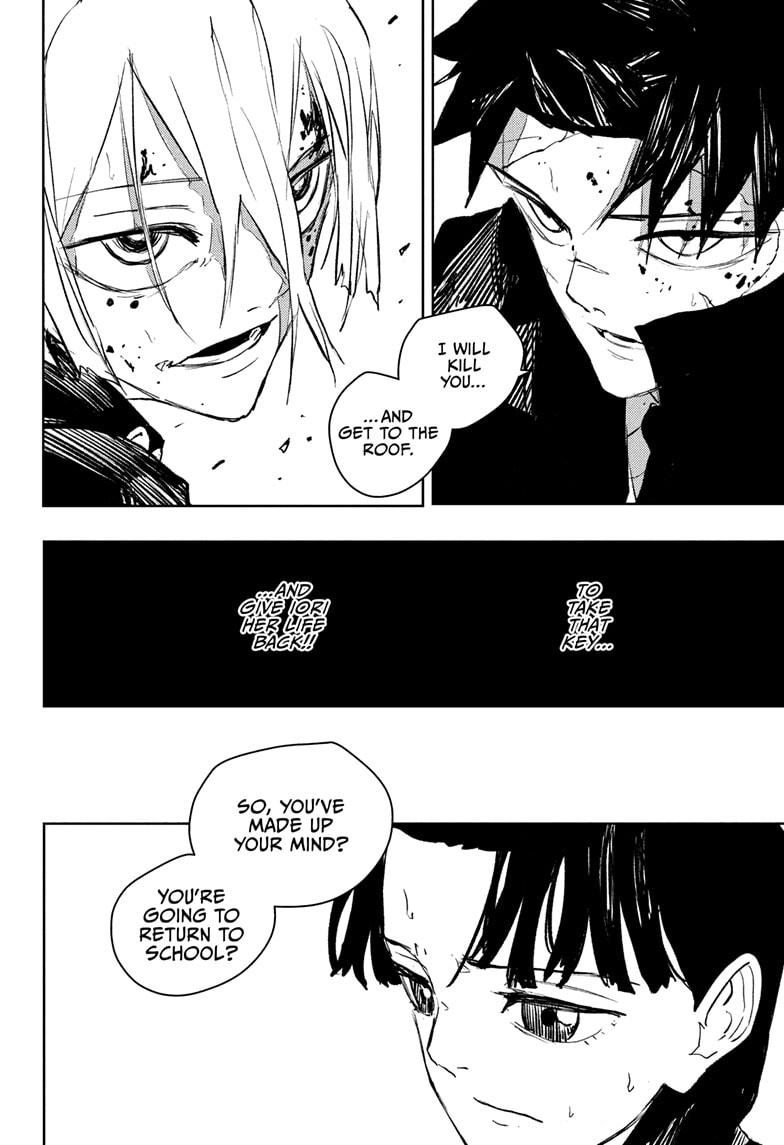 Kagurabachi Manga Chapter 68 page 18 - Metamorphosis scene