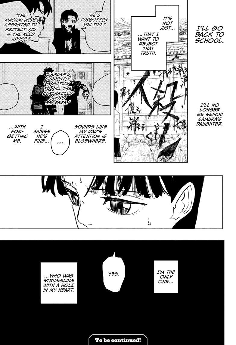 Kagurabachi Manga Chapter 68 page 19 - Metamorphosis scene