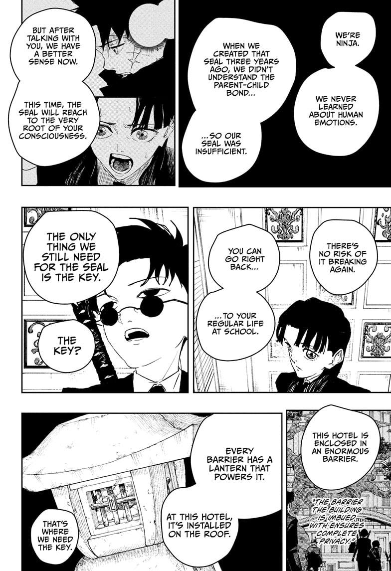 Kagurabachi Manga Chapter 68 page 8 - Metamorphosis scene