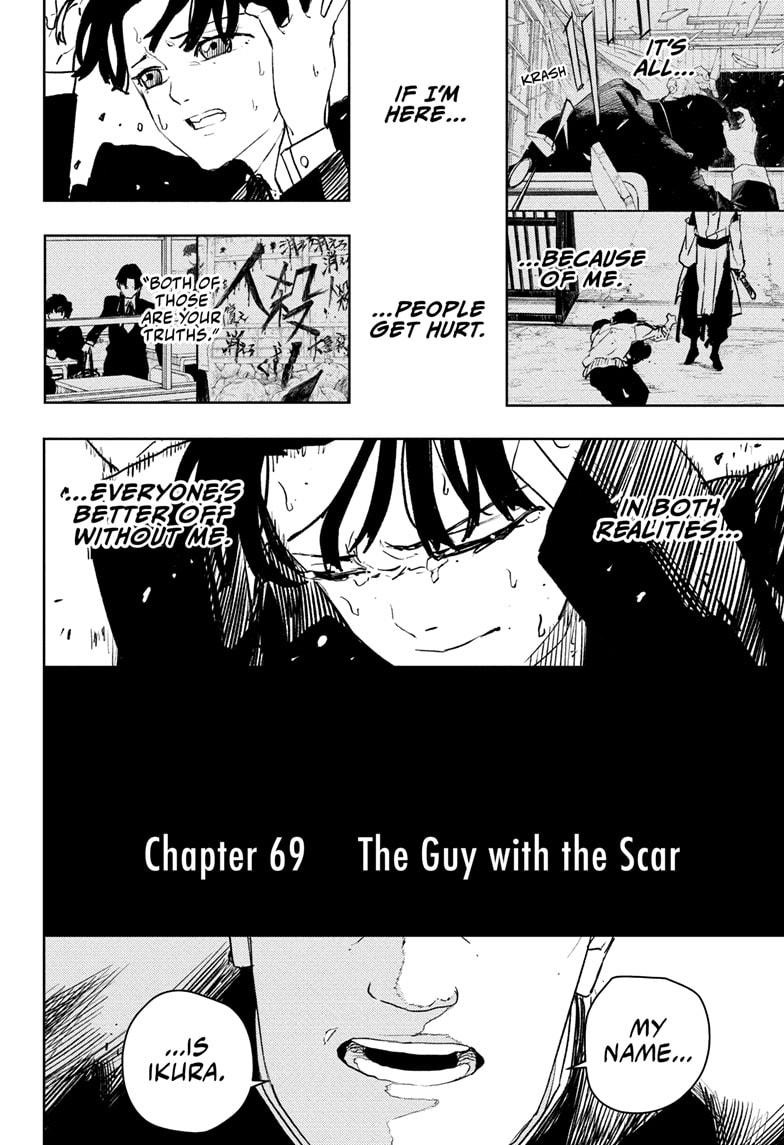 Kagurabachi Manga Chapter 69 page 6 - The Guy with the Scar scene