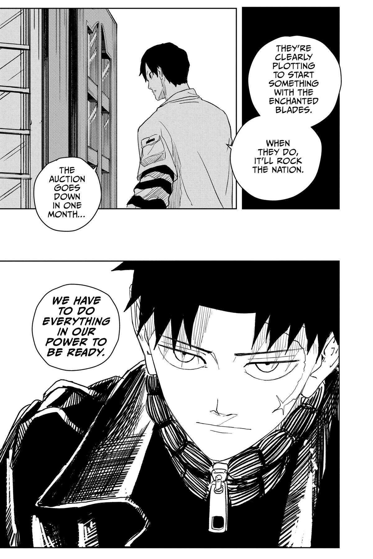 Kagurabachi Manga Chapter 7 page 17 - Smoke Signal scene