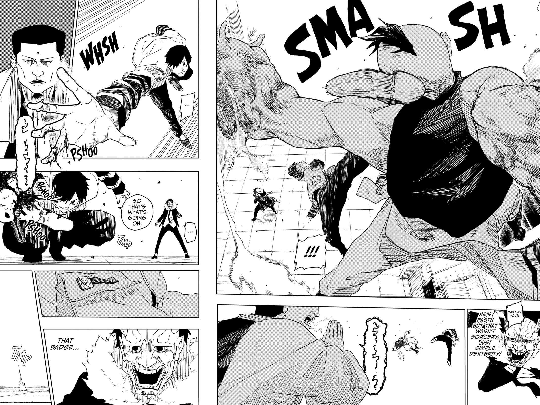 Kagurabachi Manga Chapter 7 page 4 - Smoke Signal scene