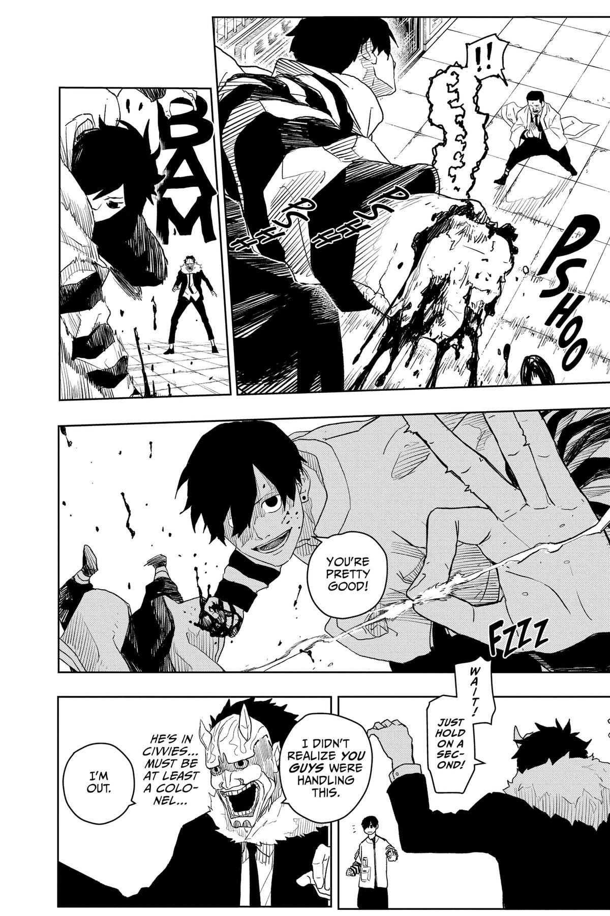 Kagurabachi Manga Chapter 7 page 5 - Smoke Signal scene