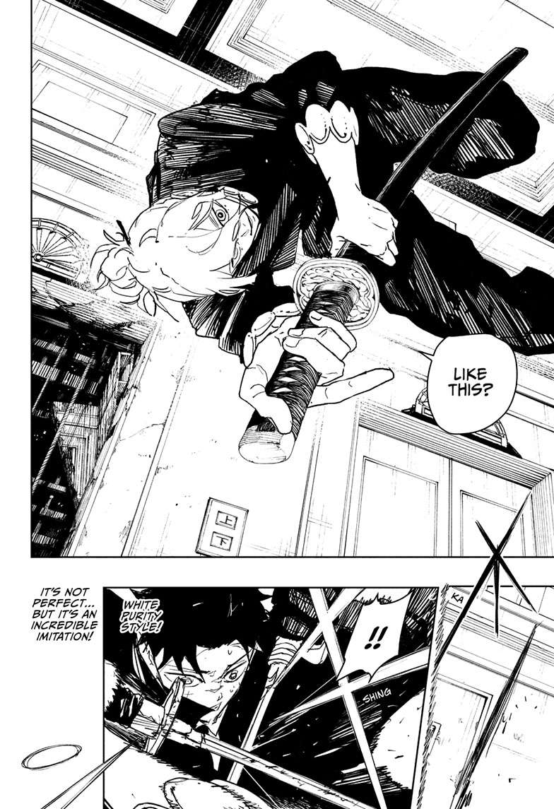 Kagurabachi Manga Chapter 70 page 11 - Iai White Purity Style scene