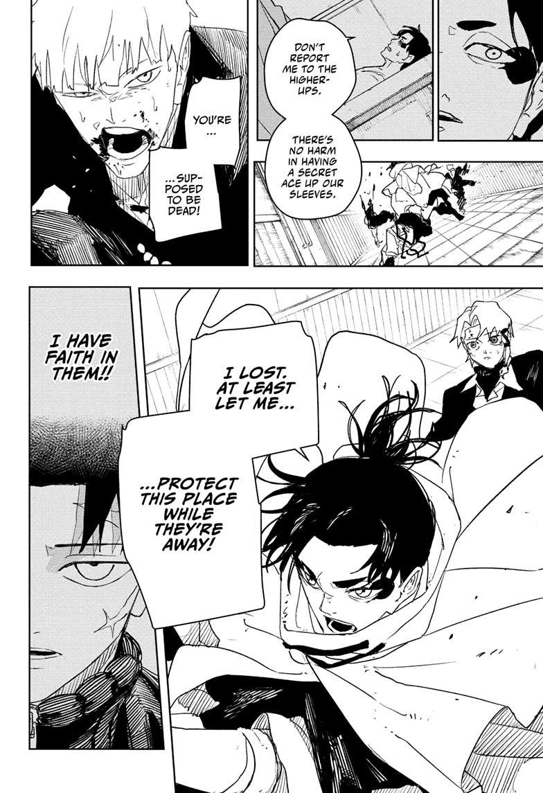 Kagurabachi Manga Chapter 82 page 11 - Enten Vs. Tobimune scene