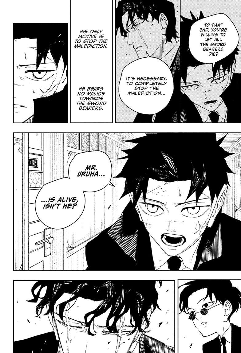 Kagurabachi Manga Chapter 82 page 3 - Enten Vs. Tobimune scene