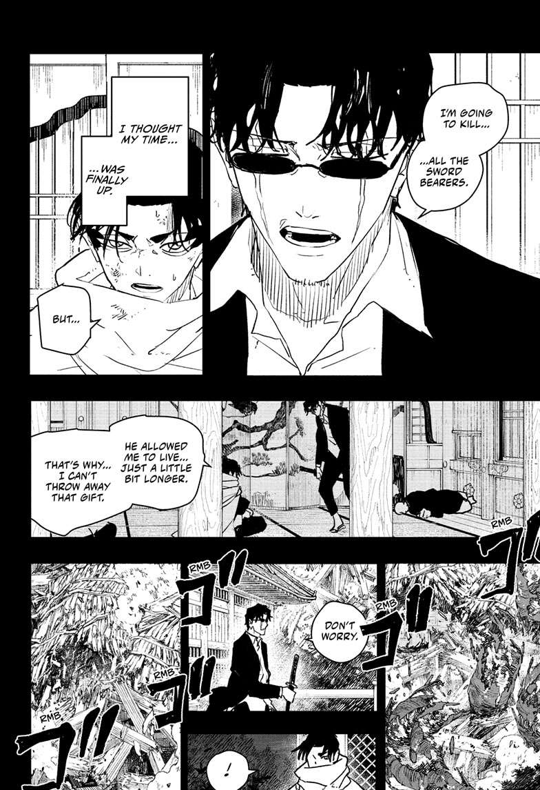 Kagurabachi Manga Chapter 82 page 5 - Enten Vs. Tobimune scene