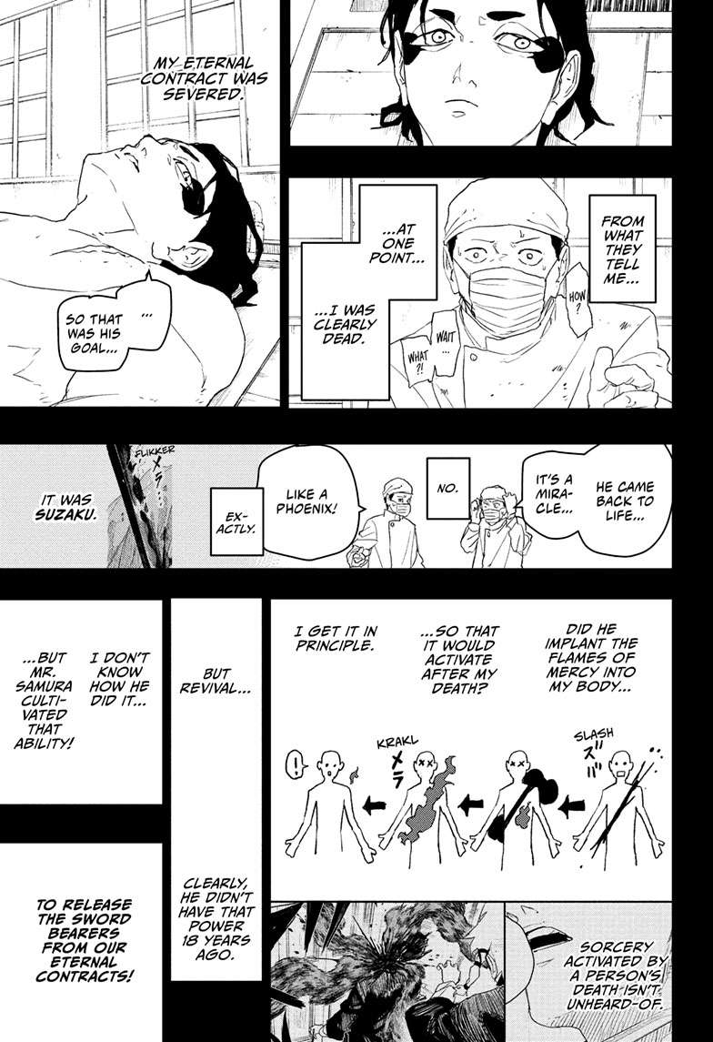 Kagurabachi Manga Chapter 82 page 8 - Enten Vs. Tobimune scene