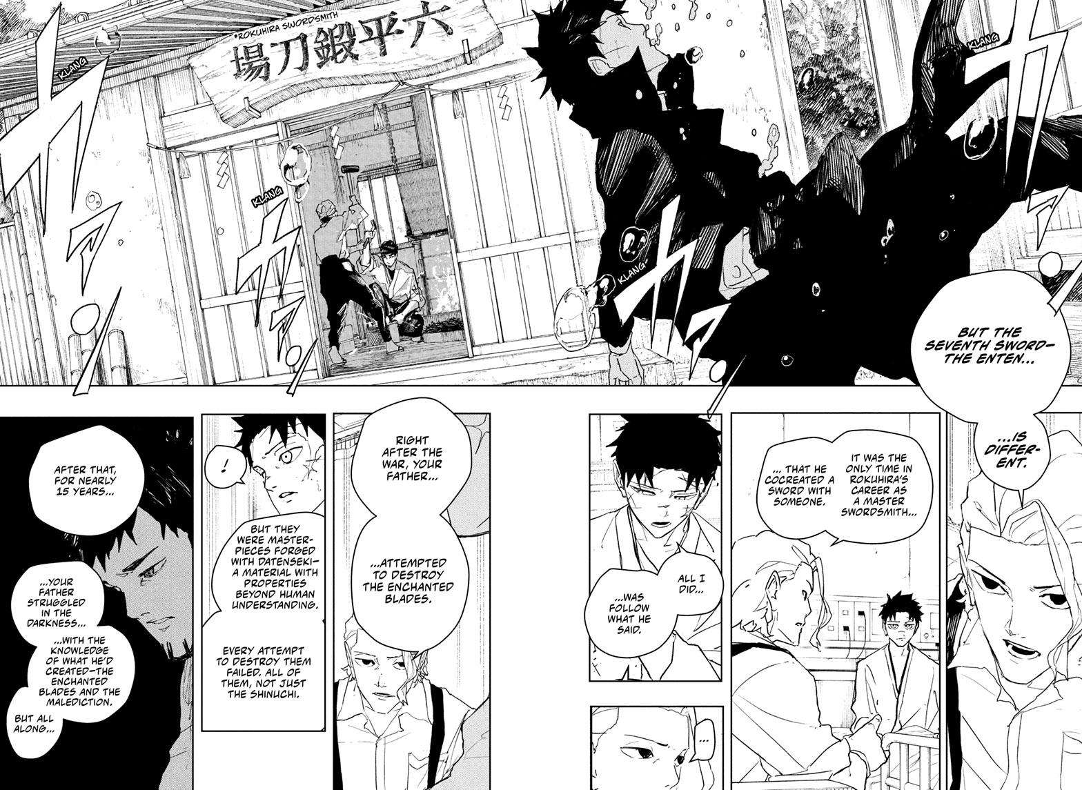 Kagurabachi Manga Chapter 83 page 14 - Enten scene