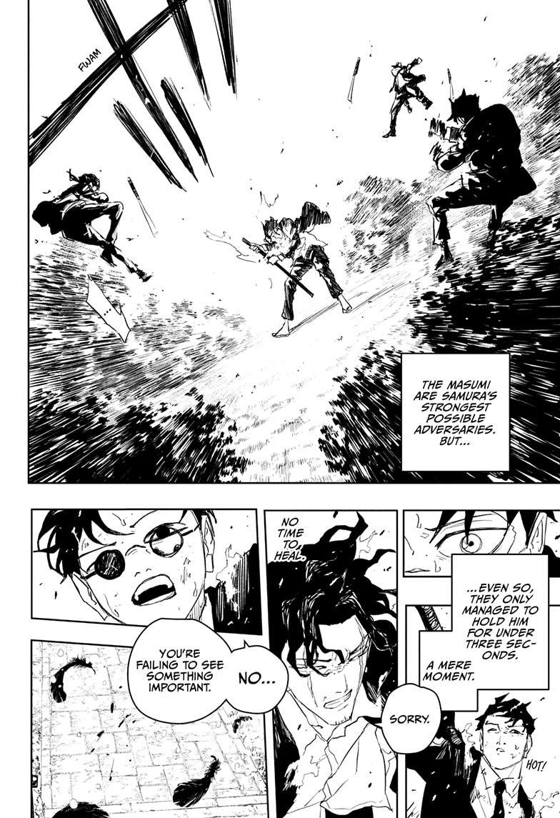 Kagurabachi Manga Chapter 84 page 15 - The Wounded scene