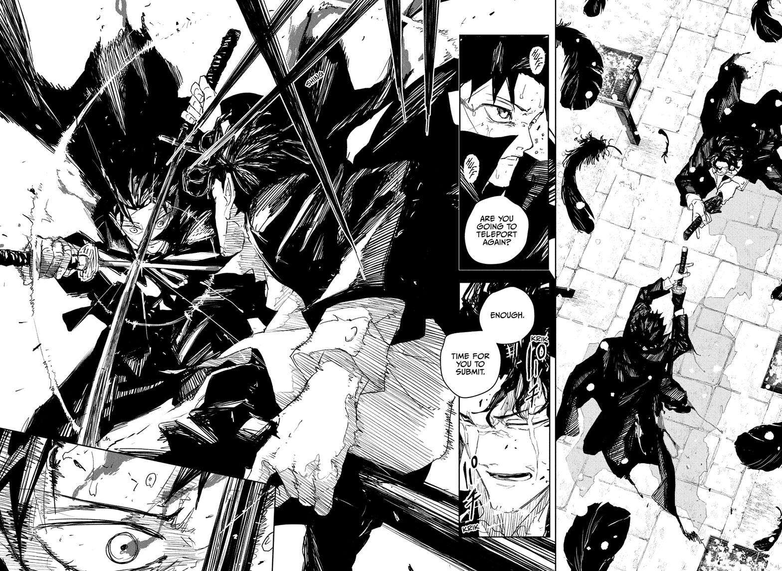 Kagurabachi Manga Chapter 84 page 9 - The Wounded scene