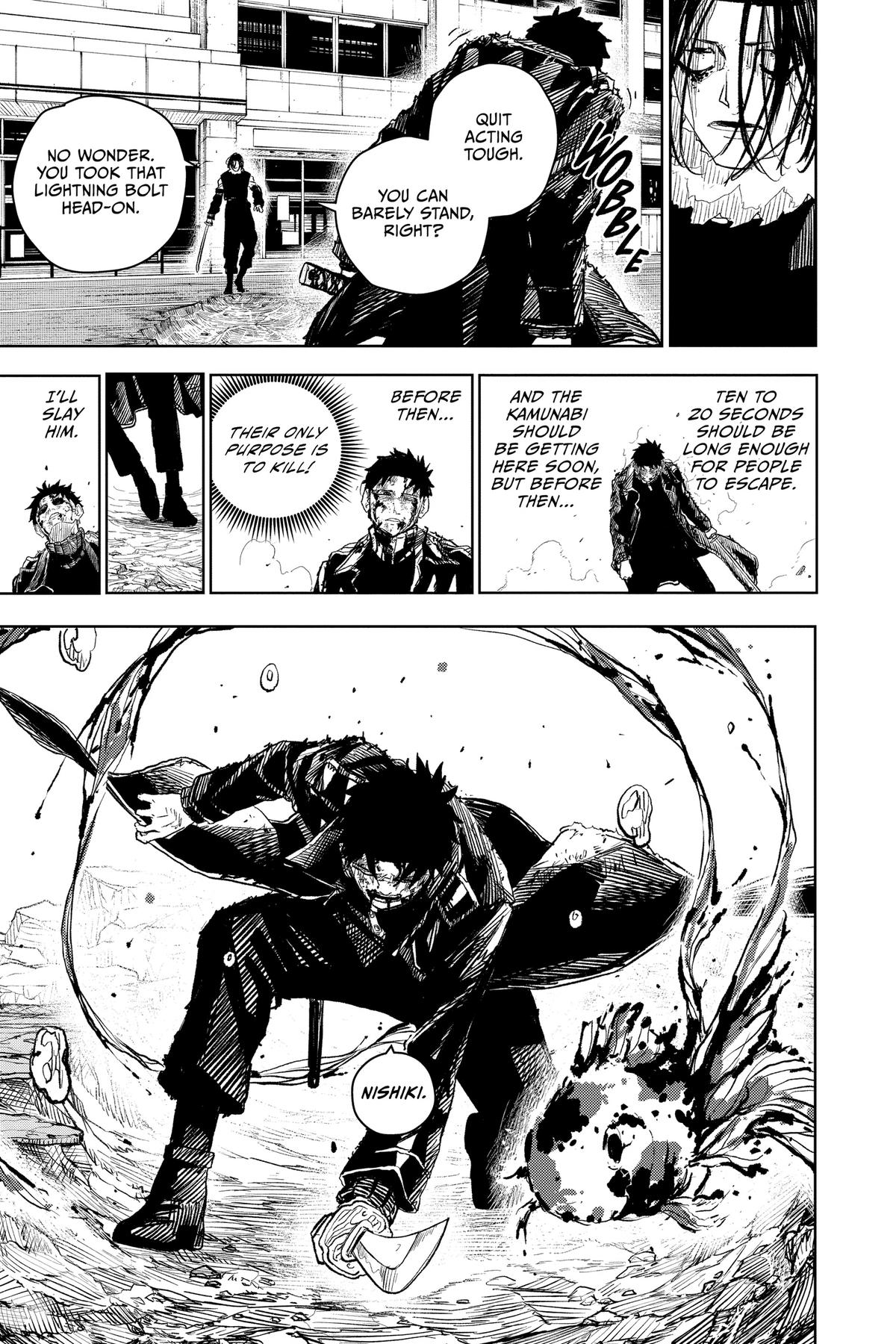 Kagurabachi Manga Chapter 9 page 25 - Enten vs. Cloud Gouger scene