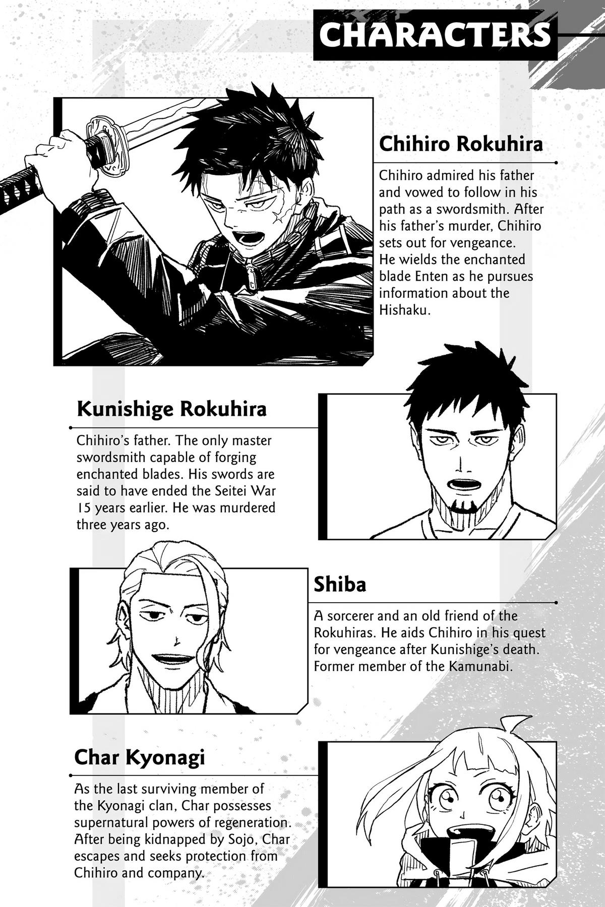 Kagurabachi Manga Chapter 9 page 5 - Enten vs. Cloud Gouger scene