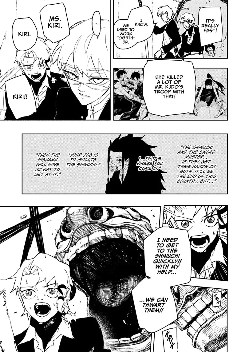 Kagurabachi Manga Chapter 90 page 3 - Kiri scene