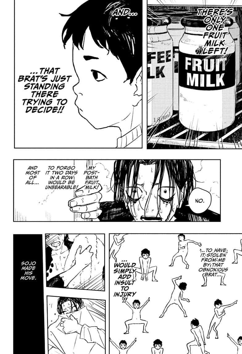 Kagurabachi Manga Chapter 92.5 page 14 - Genichi Sojo's Bathhouse Quest 2 scene