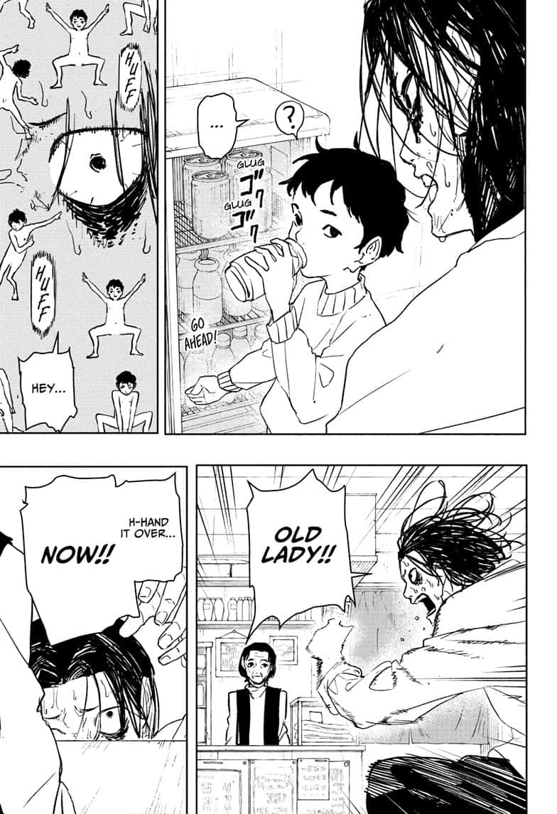 Kagurabachi Manga Chapter 92.5 page 17 - Genichi Sojo's Bathhouse Quest 2 scene