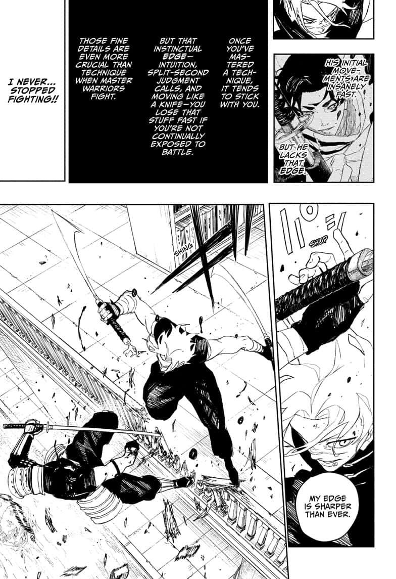 Kagurabachi Manga Chapter 92 page 13 - The Swordsmen scene