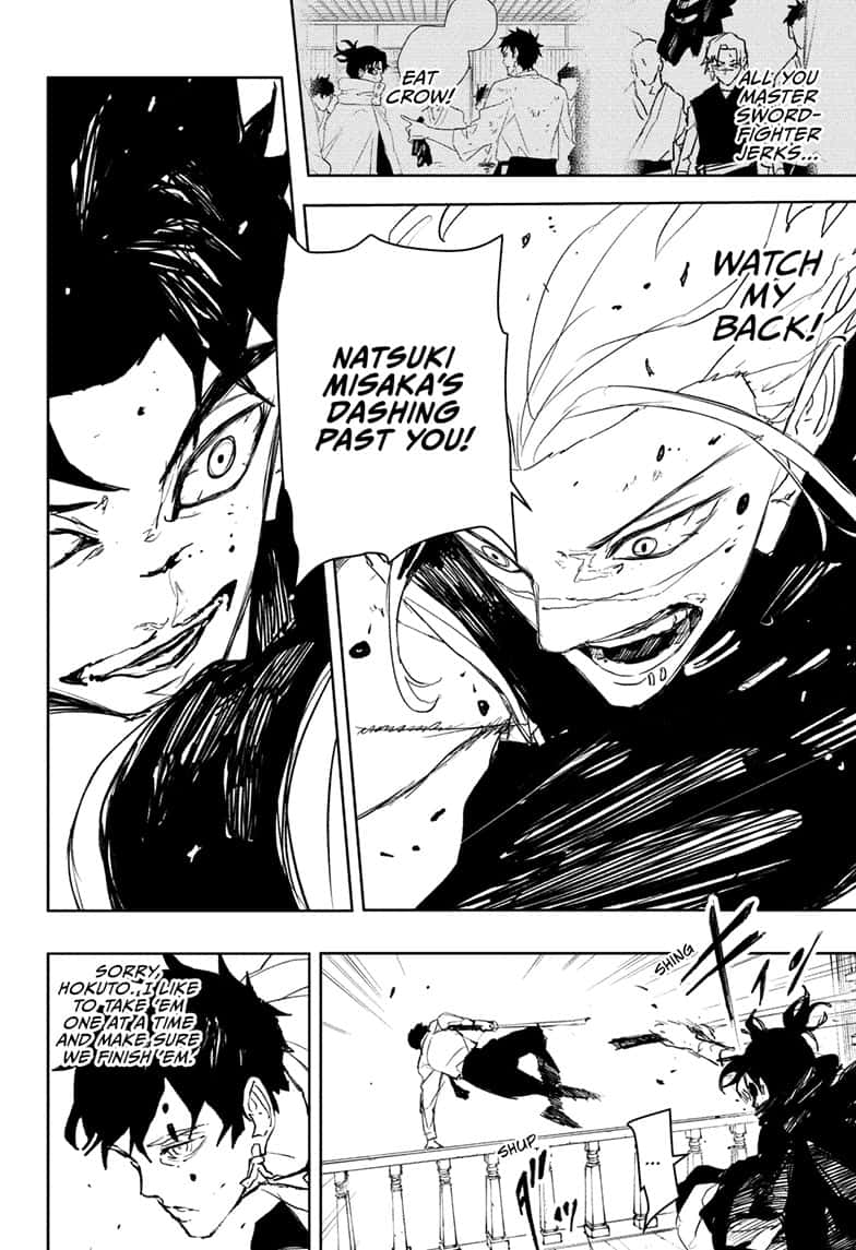 Kagurabachi Manga Chapter 92 page 14 - The Swordsmen scene