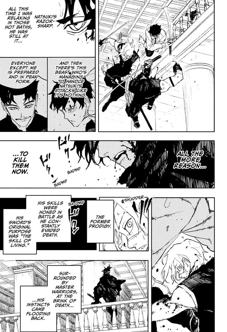 Kagurabachi Manga Chapter 92 page 15 - The Swordsmen scene