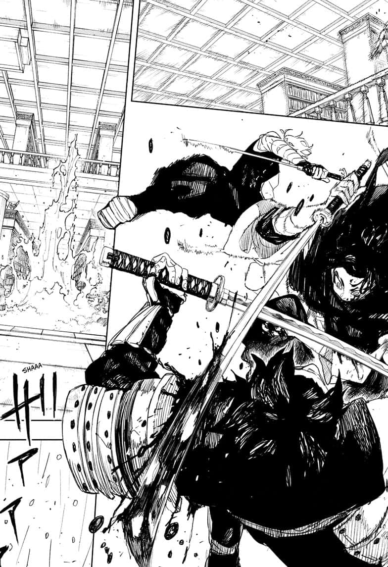 Kagurabachi Manga Chapter 92 page 17 - The Swordsmen scene