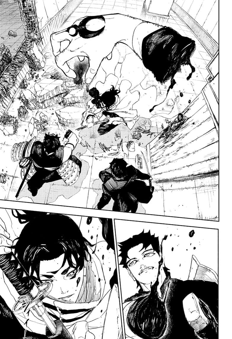 Kagurabachi Manga Chapter 92 page 5 - The Swordsmen scene