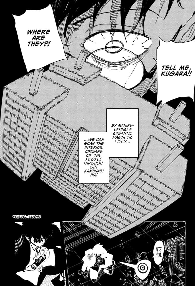 Kagurabachi Manga Chapter 98 page 16 - Ikuto Hagiwara, Worthless Commander scene